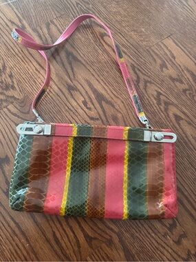 Due Fratelle Multi-Color Striped Leather Top-Handle Women’s Bag